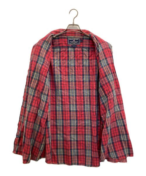 POLO SPORT（ポロスポーツ）POLO SPORT (ポロスポーツ) チェックシャツ レッド サイズ:XLの古着・服飾アイテム