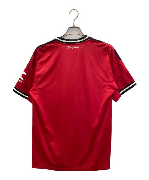 adidas（アディダス）adidas (アディダス) ゲームシャツ レッド サイズ:2XLの古着・服飾アイテム