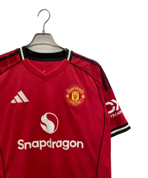 adidas（アディダス）adidas (アディダス) ゲームシャツ レッド サイズ:2XLの古着・服飾アイテム