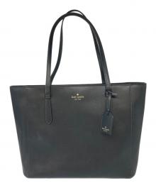 Kate Spade（ケイトスペード）の古着「レザートートバッグ」｜ブラック