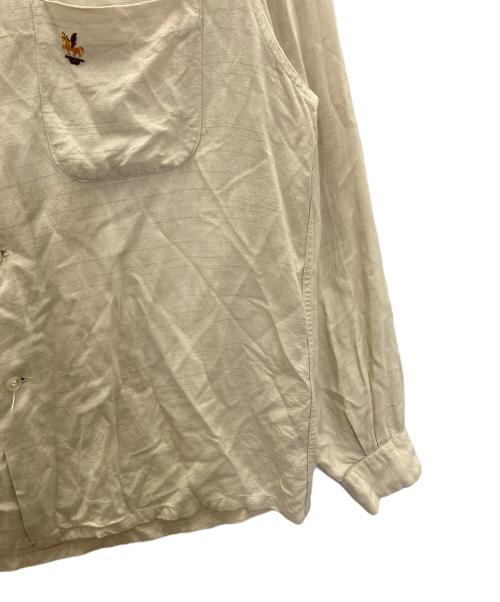 TOWN CRAFT（タウンクラフト）TOWN CRAFT (タウンクラフト) 60s オープンカラーシャツ ベージュ サイズ:Mの古着・服飾アイテム