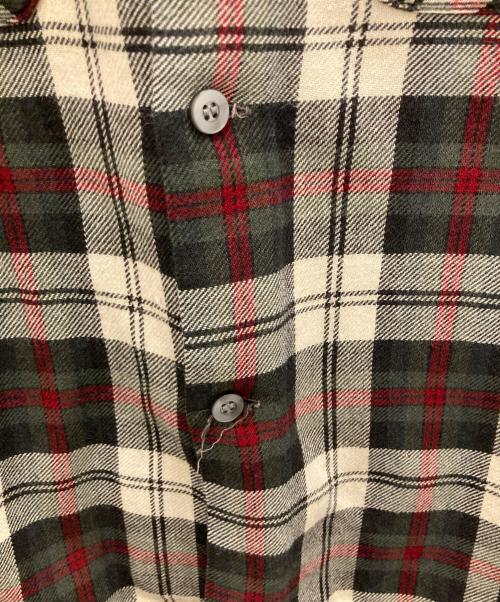 Sears（シアーズ）Sears (シアーズ) 60s チェックオープンカラーシャツ ブラック×レッド サイズ:Ｍの古着・服飾アイテム