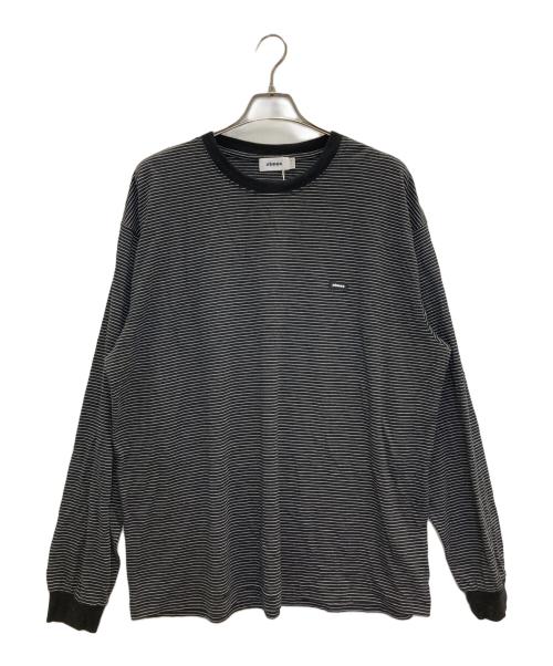 ATMOS（アトモス）atmos (アトモス) Merino Wool Knit Border LS T-Shirt ブラック サイズ:XL 未使用品の古着・服飾アイテム