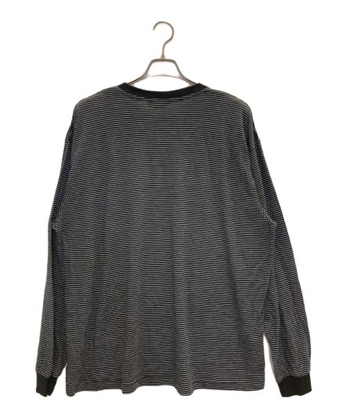 ATMOS（アトモス）atmos (アトモス) Merino Wool Knit Border LS T-Shirt ブラック サイズ:XL 未使用品の古着・服飾アイテム
