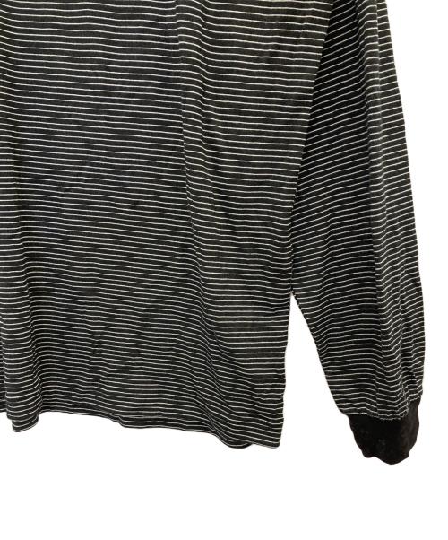 ATMOS（アトモス）atmos (アトモス) Merino Wool Knit Border LS T-Shirt ブラック サイズ:XL 未使用品の古着・服飾アイテム