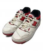 NEW BALANCEニューバランス）の古着「ローカットスニーカー」｜ホワイト×レッド