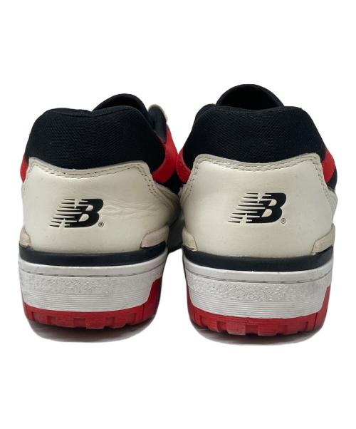 NEW BALANCE（ニューバランス）NEW BALANCE (ニューバランス) ローカットスニーカー ホワイト×レッド サイズ:27㎝の古着・服飾アイテム