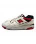NEW BALANCE (ニューバランス) ローカットスニーカー ホワイト×レッド サイズ:27㎝：6000円
