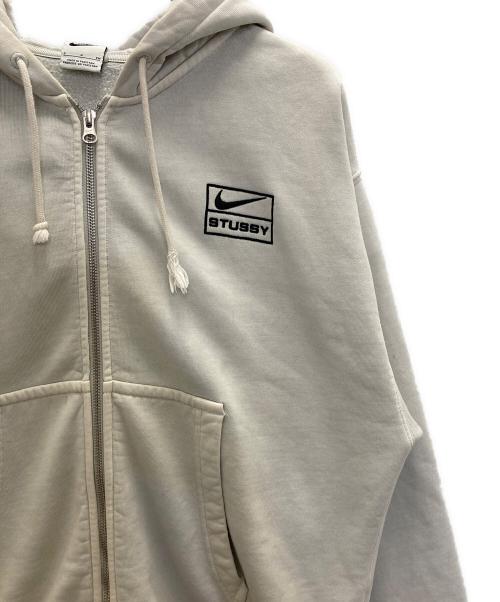 NIKE（ナイキ）NIKE (ナイキ) stussy (ステューシー) U NRG FZ Washed Fleece Hoodie グレー サイズ:Sの古着・服飾アイテム