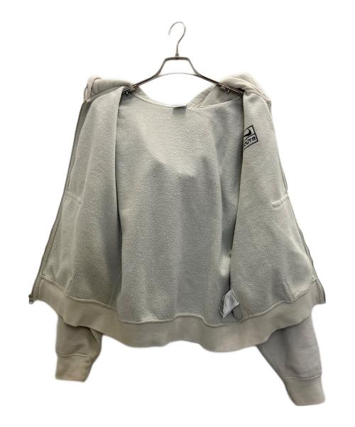 NIKE（ナイキ）NIKE (ナイキ) stussy (ステューシー) U NRG FZ Washed Fleece Hoodie グレー サイズ:Sの古着・服飾アイテム