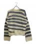Acne studios (アクネ ストゥディオズ) モヘヤ混ボーダークルーネックニット ベージュ サイズ:S：35000円