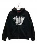 SUPREMEシュプリーム）の古着「The Crow Zip Up Hooded Sweatshirt」｜ブラック