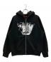 Supreme（シュプリーム）の古着「The Crow Zip Up Hooded Sweatshirt」｜ブラック