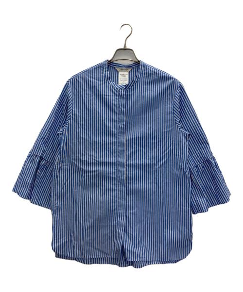 'S Max Mara（エスマックスマーラ）'S Max Mara (エスマックスマーラ) ストライプデザインシャツ ブルー サイズ:Ｍの古着・服飾アイテム