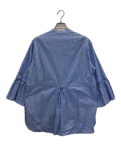 'S Max Mara（エスマックスマーラ）'S Max Mara (エスマックスマーラ) ストライプデザインシャツ ブルー サイズ:Ｍの古着・服飾アイテム