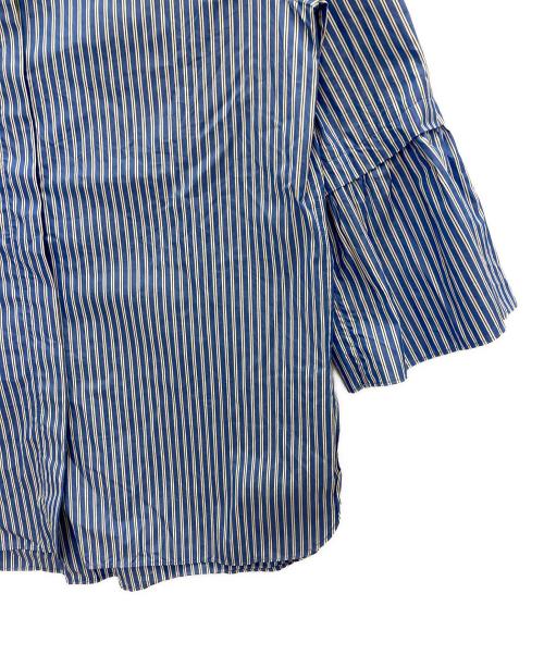 'S Max Mara（エスマックスマーラ）'S Max Mara (エスマックスマーラ) ストライプデザインシャツ ブルー サイズ:Ｍの古着・服飾アイテム