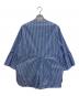 'S Max Mara (エスマックスマーラ) ストライプデザインシャツ ブルー サイズ:Ｍ：7000円