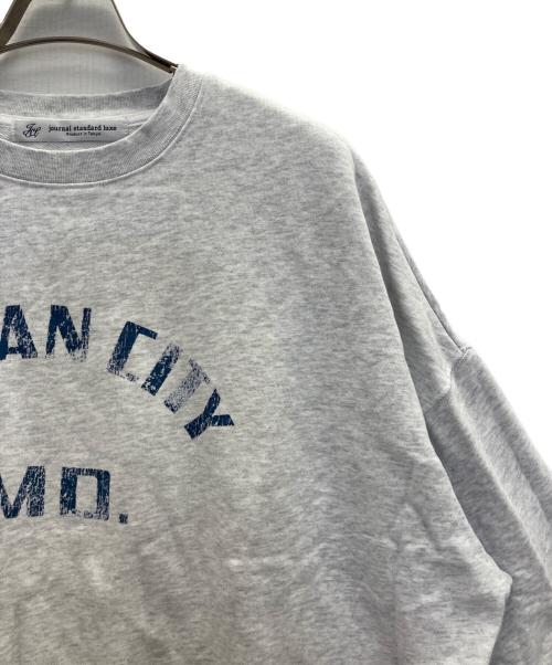 journal standard luxe（ジャーナルスタンダード ラックス）JOURNAL STANDARD LUXE (ジャーナルスタンダード ラックス) S/Sスウェット ライトグレー サイズ:FREEの古着・服飾アイテム