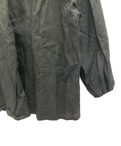 nest Robe（ネストローブ）nest Robe (ネストローブ) リネンパネルギャザー2wayプルオーバー ブラック サイズ:FREEの古着・服飾アイテム