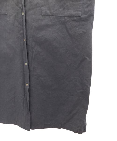 KAGURE（カグレ）kagure (カグレ) コットンヘンプワイドスリーブワンピース ネイビー サイズ:FREEの古着・服飾アイテム