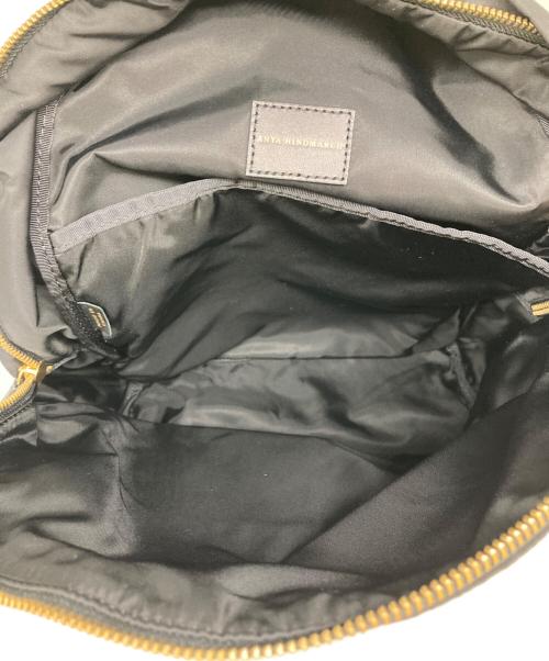 ANYA HINDMARCH（アニヤ・ハインドマーチ）ANYA HINDMARCH (アニヤ・ハインドマーチ) Eyes Back pack/アイズバックパック ブラックの古着・服飾アイテム