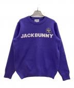 JACK BUNNYジャックバニー）の古着「クルーネックニット」｜パープル