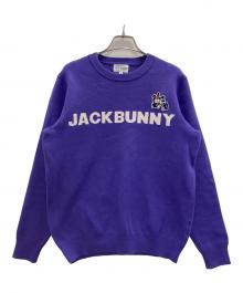 JACK BUNNY（ジャックバニー）の古着「クルーネックニット」｜パープル