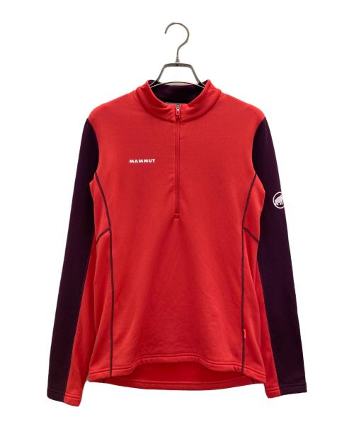 MAMMUT（マムート）MAMMUT (マムート) エナジー ミッドレイヤー ハーフ ジップ プルオーバー レッド サイズ:Mの古着・服飾アイテム