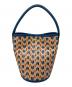 LONGCHAMP（ロンシャン）の古着「エピュレ バケットバッグ」｜ブルー×ベージュ