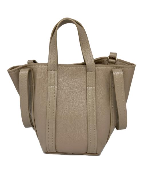 BALENCIAGA（バレンシアガ）BALENCIAGA (バレンシアガ) エブリデイ2.0ノースサウスショルダートートバッグ ベージュの古着・服飾アイテム