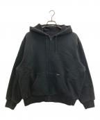 SUPREMEシュプリーム）の古着「REVERSIBLE WORK ZIP UP HOODED SWEATSHIRTS」｜ブラック