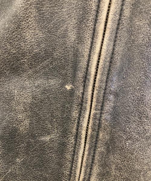 Eddie Bauer（エディーバウアー）Eddie Bauer (エディーバウアー) カウレザージャケット ブラック サイズ:Lの古着・服飾アイテム