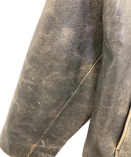 Eddie Bauer（エディーバウアー）Eddie Bauer (エディーバウアー) カウレザージャケット ブラック サイズ:Lの古着・服飾アイテム