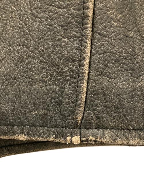 Eddie Bauer（エディーバウアー）Eddie Bauer (エディーバウアー) カウレザージャケット ブラック サイズ:Lの古着・服飾アイテム