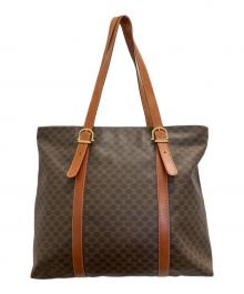 CELINE（セリーヌ）の古着「マカダム柄トートバッグ」｜ブラウン