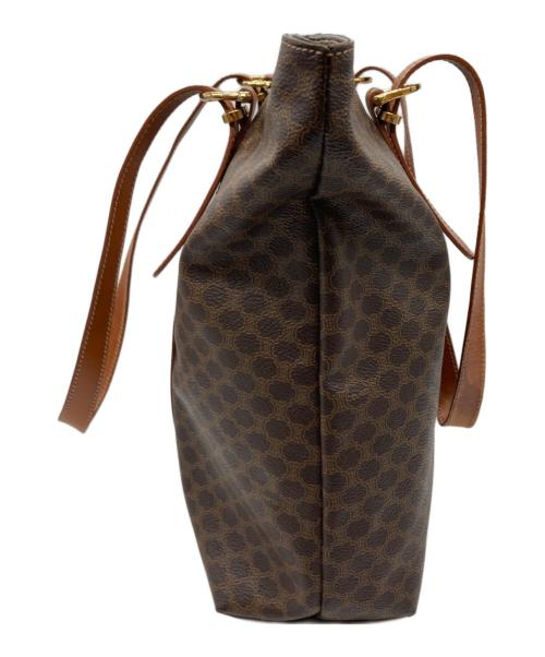 CELINE（セリーヌ）CELINE (セリーヌ) マカダム柄トートバッグ ブラウンの古着・服飾アイテム