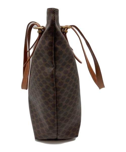 CELINE（セリーヌ）CELINE (セリーヌ) マカダム柄トートバッグ ブラウンの古着・服飾アイテム