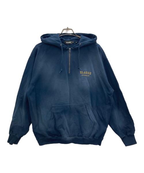 X-LARGE（エクストララージ）X-LARGE (エクストララージ) ハーフジップパーカー ネイビー サイズ:Lの古着・服飾アイテム