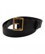 AURALEEオーラリー）の古着「SQUARE BUCKLE BELT」｜ブラウン