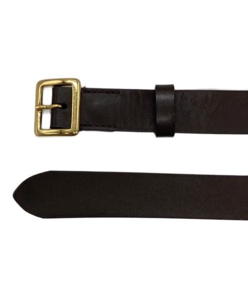 AURALEE（オーラリー）AURALEE (オーラリー) SQUARE BUCKLE BELT ブラウン サイズ:サイズ表記無しの古着・服飾アイテム