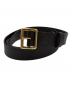 AURALEE（オーラリー）の古着「SQUARE BUCKLE BELT」｜ブラウン