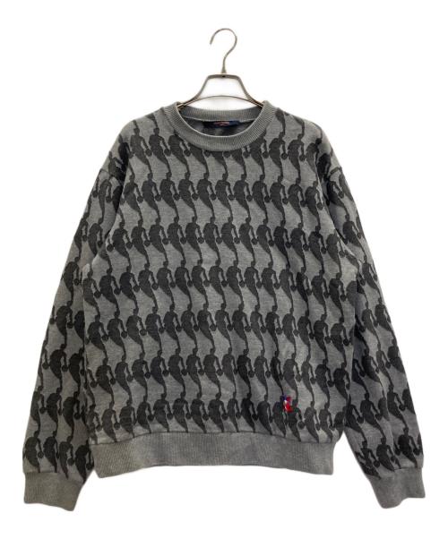 LOUIS VUITTON（ルイ ヴィトン）LOUIS VUITTON (ルイ ヴィトン) NBA (エヌビーエー) NBAプレイヤー ジャカードスウェットシャツ グレー サイズ:Sの古着・服飾アイテム