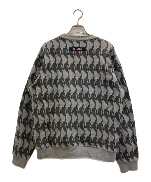 LOUIS VUITTON（ルイ ヴィトン）LOUIS VUITTON (ルイ ヴィトン) NBA (エヌビーエー) NBAプレイヤー ジャカードスウェットシャツ グレー サイズ:Sの古着・服飾アイテム