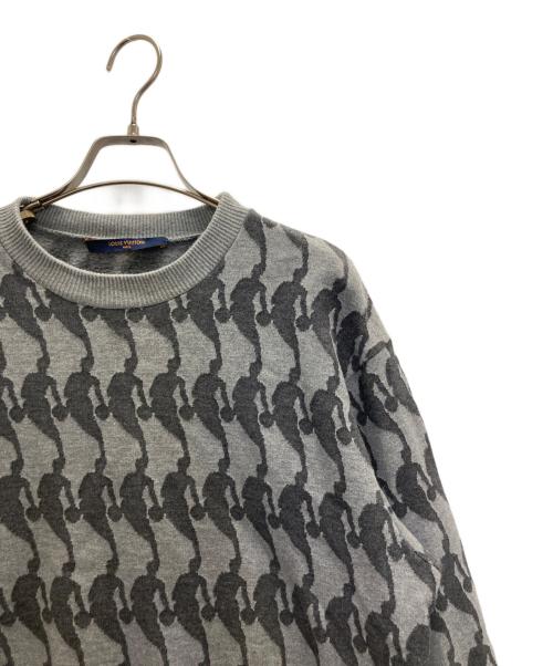 LOUIS VUITTON（ルイ ヴィトン）LOUIS VUITTON (ルイ ヴィトン) NBA (エヌビーエー) NBAプレイヤー ジャカードスウェットシャツ グレー サイズ:Sの古着・服飾アイテム