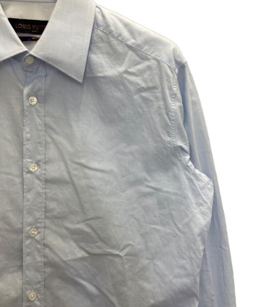 LOUIS VUITTON（ルイ ヴィトン）LOUIS VUITTON (ルイ ヴィトン) モノグラムドレスシャツ ブルー サイズ:39の古着・服飾アイテム