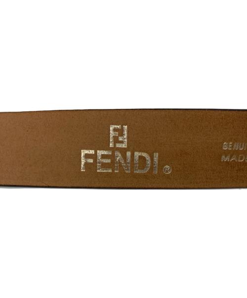 FENDI（フェンディ）FENDI (フェンディ) ロゴバックルベルト ブラック サイズ:SIZE 90の古着・服飾アイテム