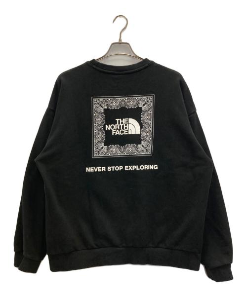 THE NORTH FACE（ザ ノース フェイス）THE NORTH FACE (ザ ノース フェイス) ロゴプリントスウェット ブラック サイズ:XXLの古着・服飾アイテム