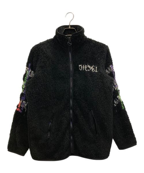 DIESEL（ディーゼル）DIESEL (ディーゼル) フリースジャケット ブラック サイズ:XSの古着・服飾アイテム