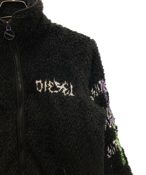 DIESEL（ディーゼル）DIESEL (ディーゼル) フリースジャケット ブラック サイズ:XSの古着・服飾アイテム