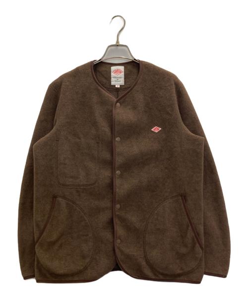 DANTON（ダントン）DANTON (ダントン) フリースカーディガン ブラウン サイズ:40の古着・服飾アイテム